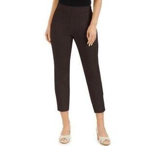 NWT Charter Club Pants Skinny Ankle Brown 6